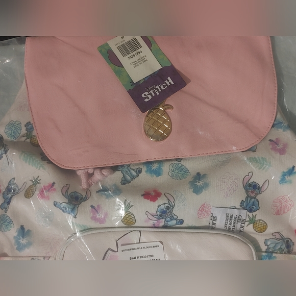 STITCH PINEAPPLE SLOUCH BACKPACK - Picture 3 of 5